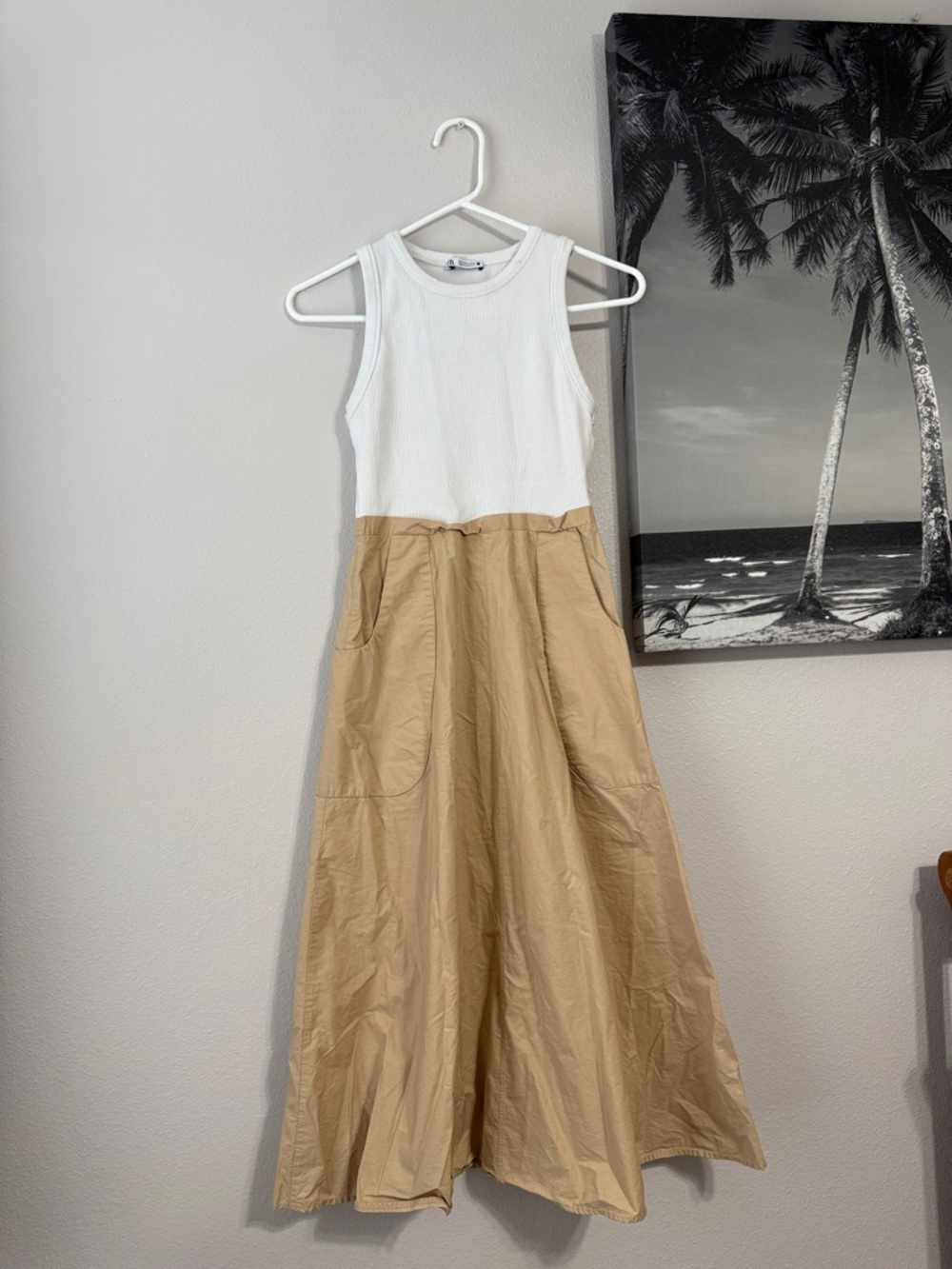 Zara Tank A-Line Maxi Dress Small